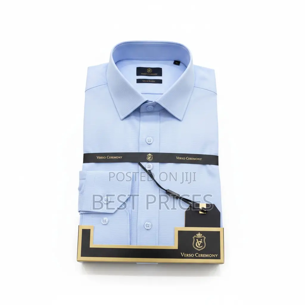 Verso Ceremony Men's Dress Shirt - Light Blue