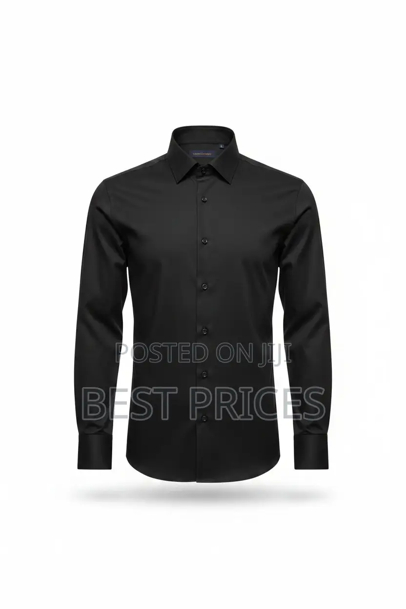 Verso Ceremony Men's Dress Shirt - Black