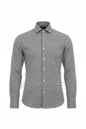 Monza Italy Men's Dress Shirt - Houndstooth