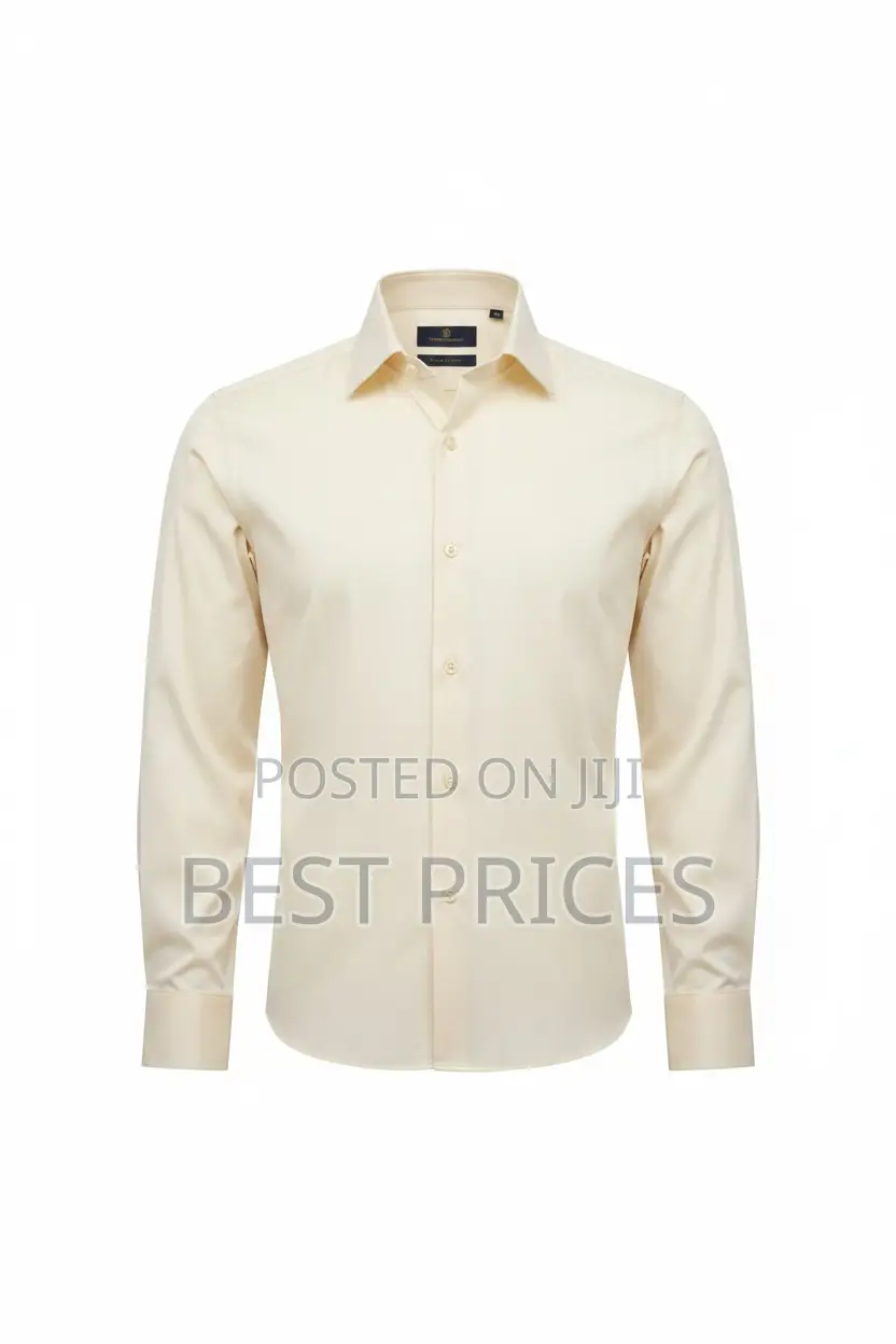 Verso Ceremony Men's Dress Shirt - Cream