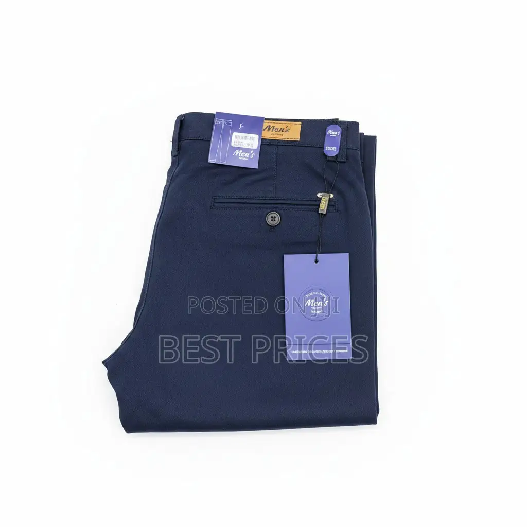 Men's Khaki Pants - Navy Blue