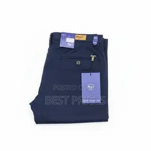 Men's Khaki Pants - Navy Blue