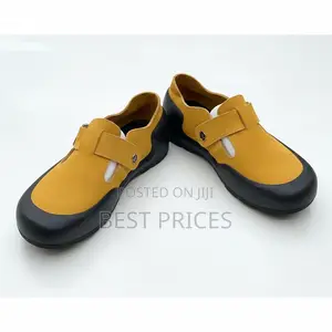 Mustard Yellow Suede Buckle Strap Clog Mule Shoes