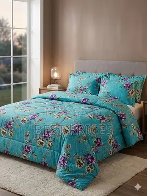 Mauve Medallion Floral 4pc Duvet Set