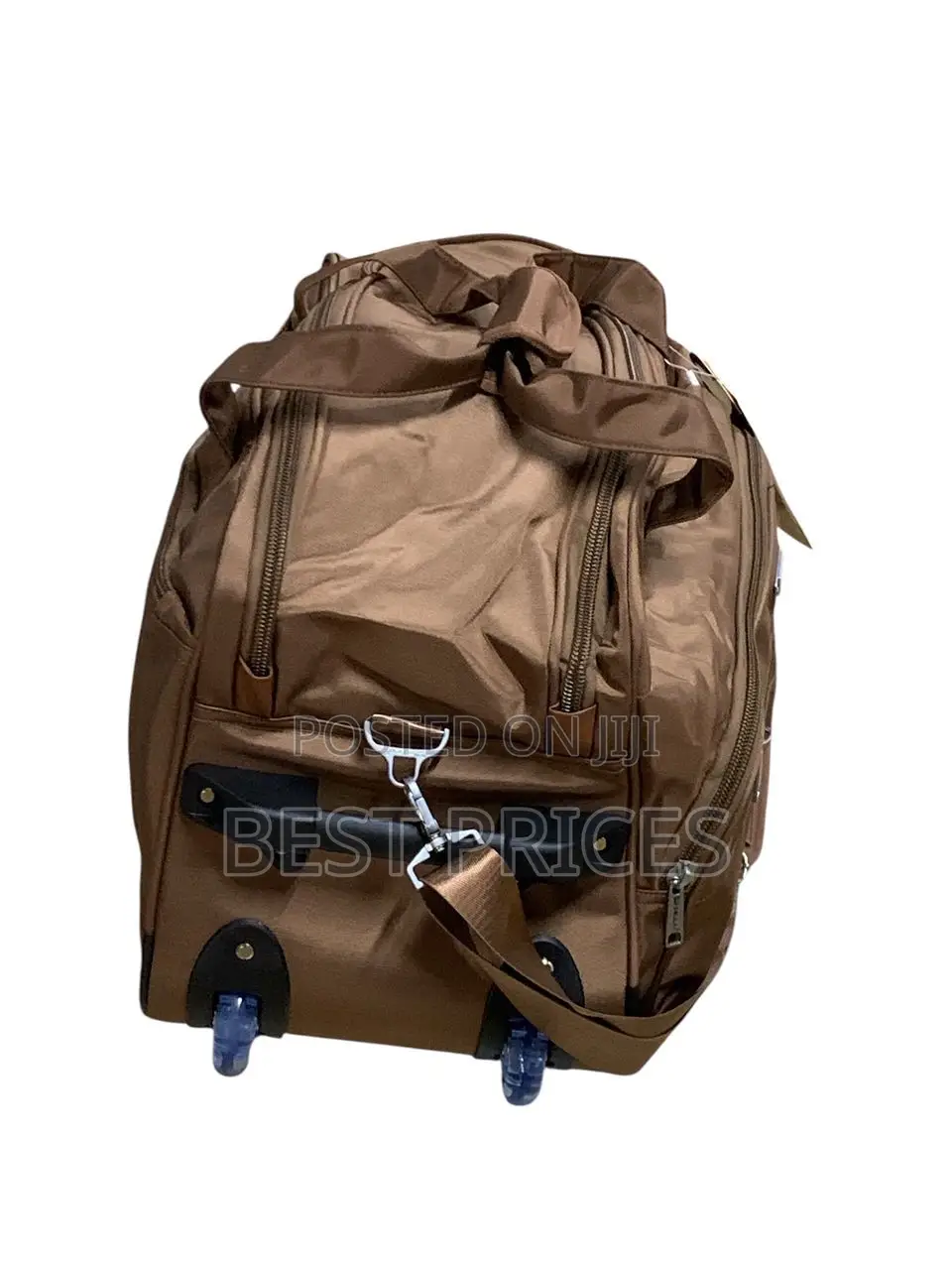 Bronze Brown Wheeled Duffle Bag