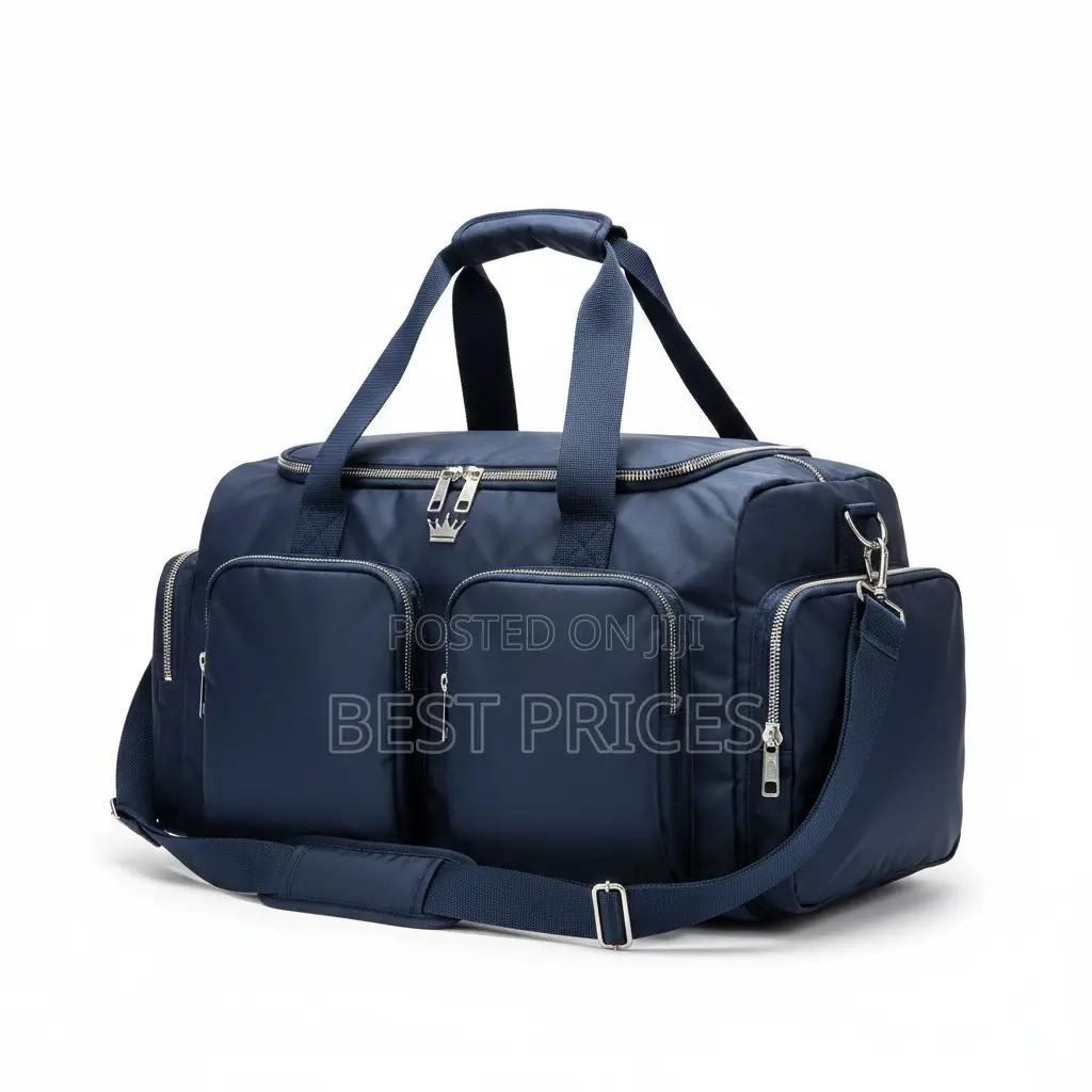 Navy Blue Travel Duffle Bag
