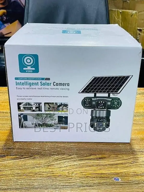3 in 1 V380 Intelligent Solar Camera wireless outdoor security