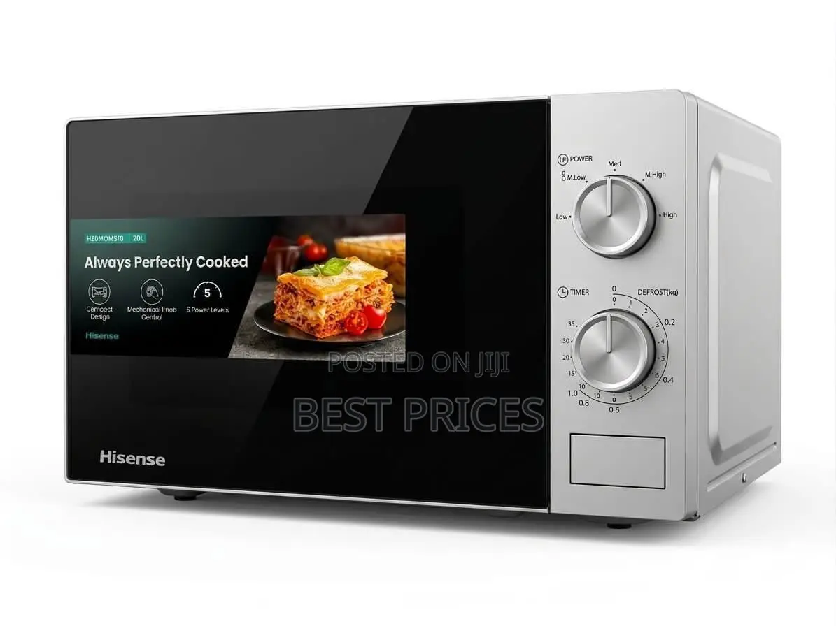 Hisense 20L Manual Microwave Oven H20MOMS1G | 5 Power Levels | Defrost