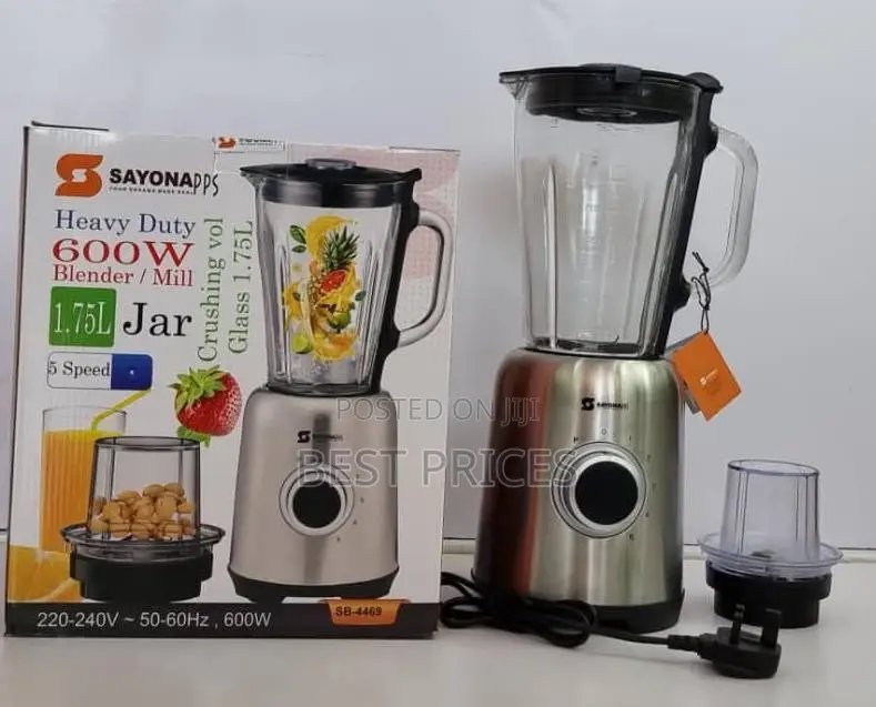 Sayona SB-4469 2-in-1 Heavy Duty Blender & Mill | 600W