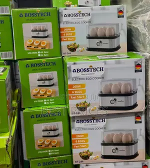 Bosstech Electric Egg Cooker BT-244 - 200W, 6 Eggs