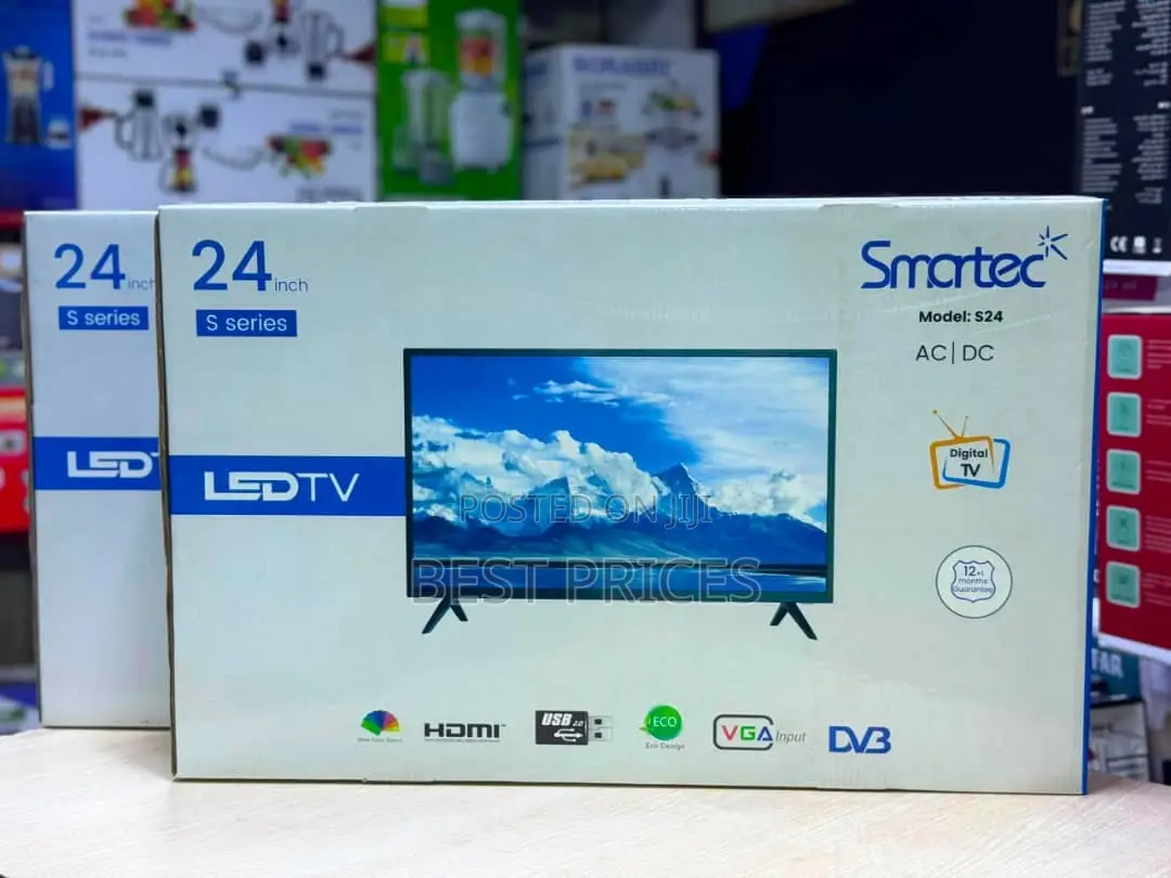 Smartec 24" LED TV – S24 S Series | AC/DC | Digital TV | HDMI | USB