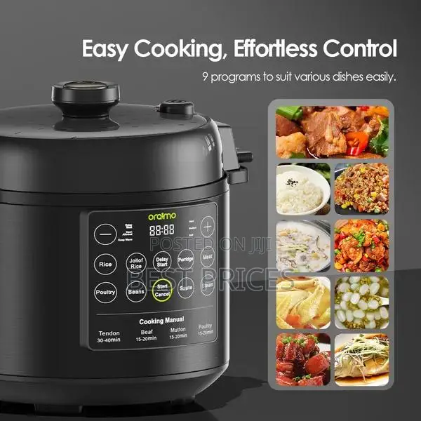 Oraimo TenderPot 6L Electric Pressure Cooker – OEC-201A | 1000W