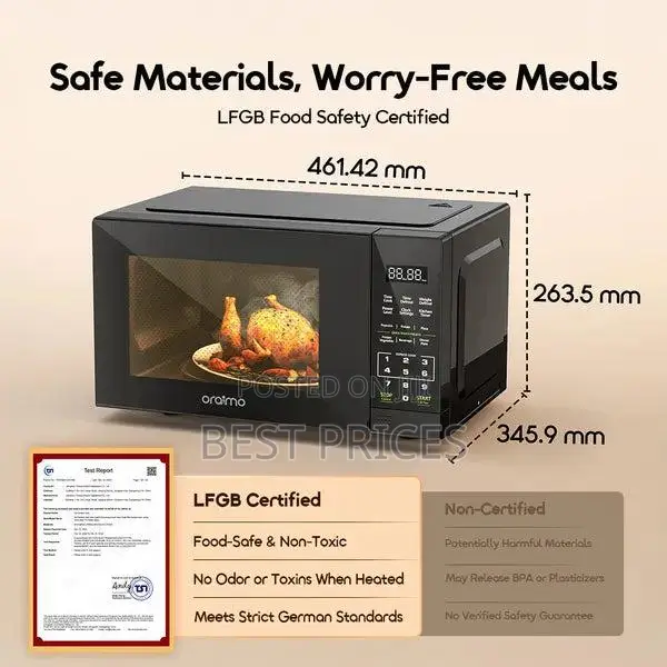 Oraimo InfiWave Microwave Oven – 23 Litres | OMO-521A | LFGB Certified