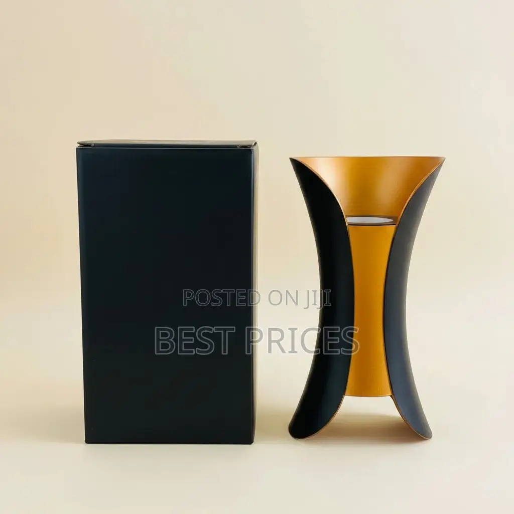 Plato 24W LED Wall Lamp - Gold & Black Hourglass Design