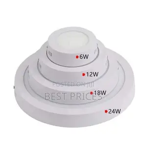Round LED Surface Mount Panel Light 12W - Cool White