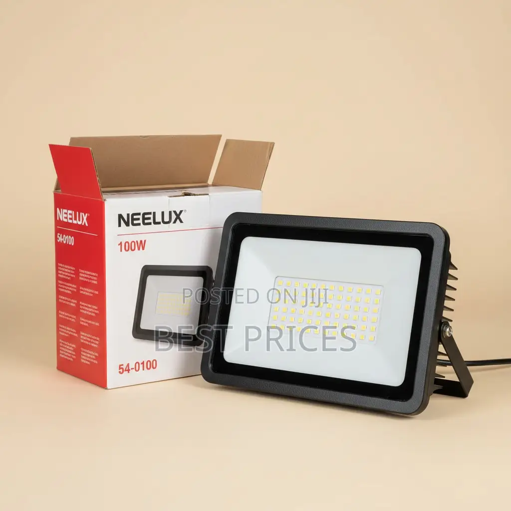 Neelux 100W LED Flood Light IP66 - 8000LM White Light (Model 54-0100)