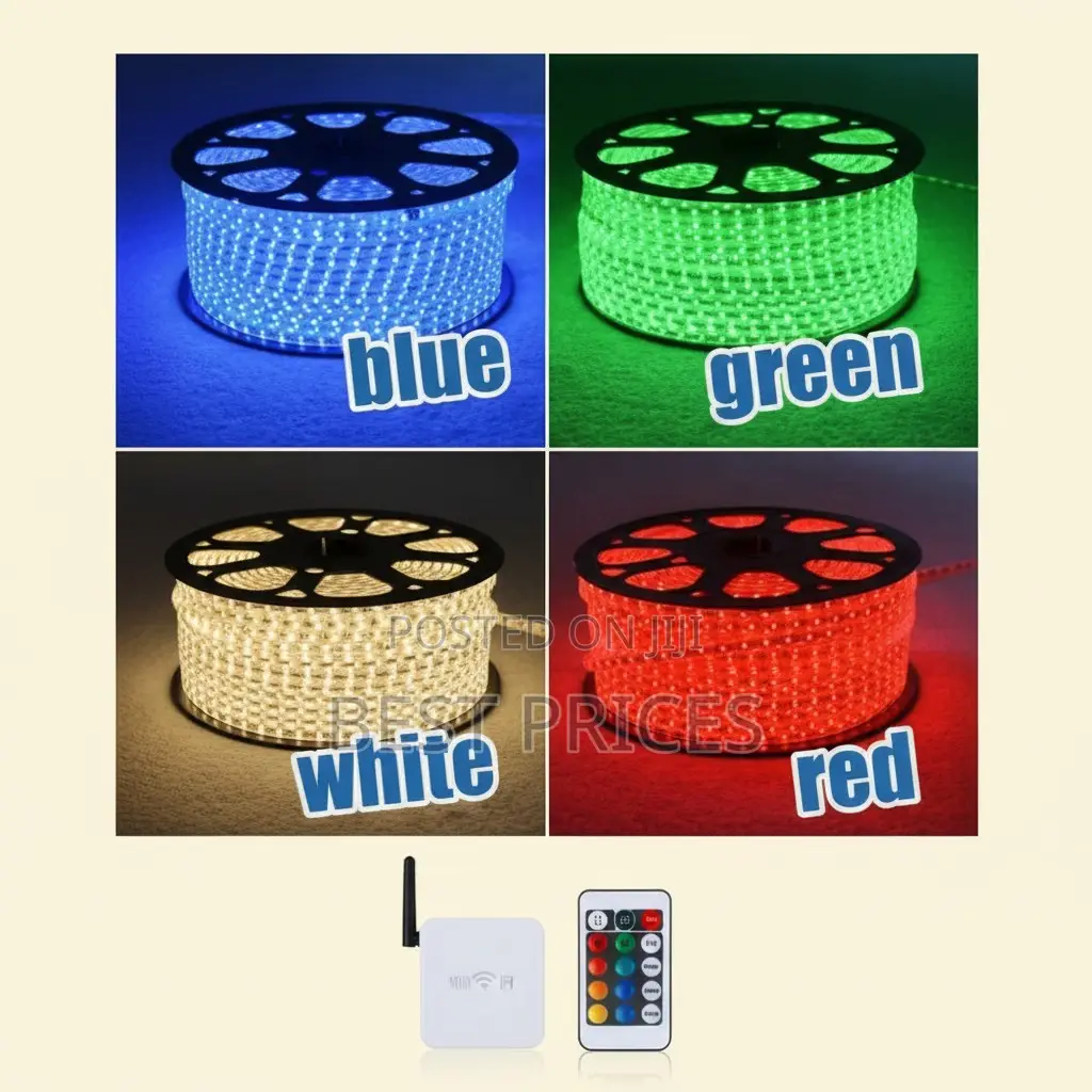 Smart WiFi RGB LED Strip Light Roll 50M - App & Voice Control