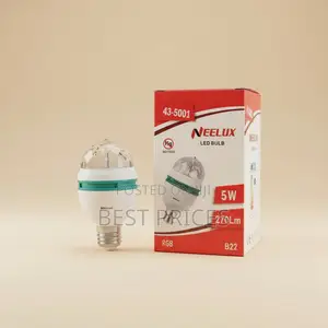 Neelux 5W RGB Rotating LED Disco Bulb B22 - Party Light