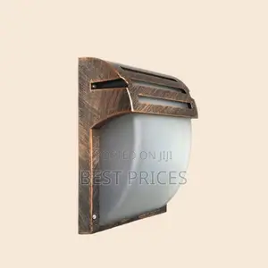 Antique Bronze Outdoor Wall Light with Frosted Glass Dome