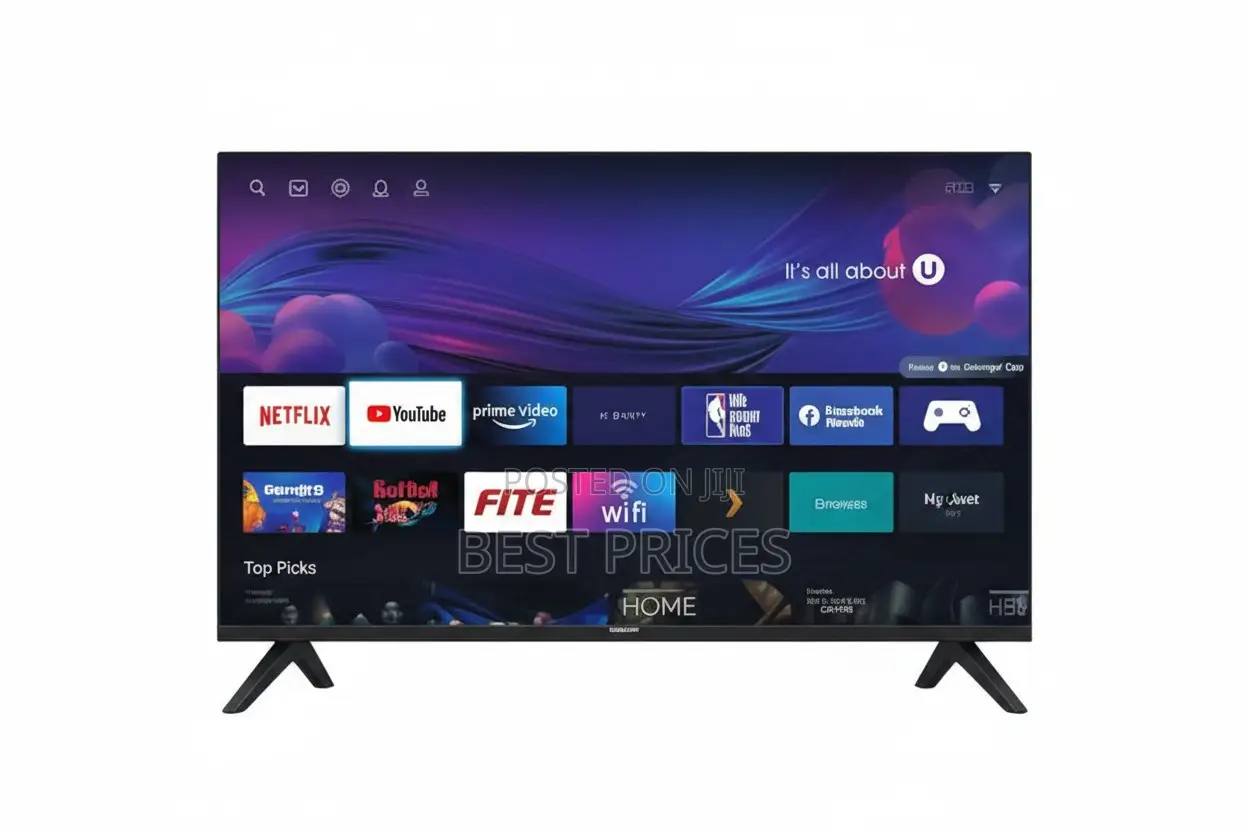 Globalstar 32UK50 32" frameLess Smart TV - DVB-T2 with Netflix