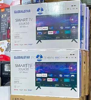 Globalstar 32UK50 32" frameLess Smart TV - DVB-T2 with Netflix