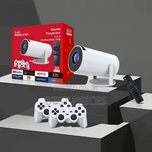 2-in-1 Game Projector - 2.4G Wireless with 2 Controllers