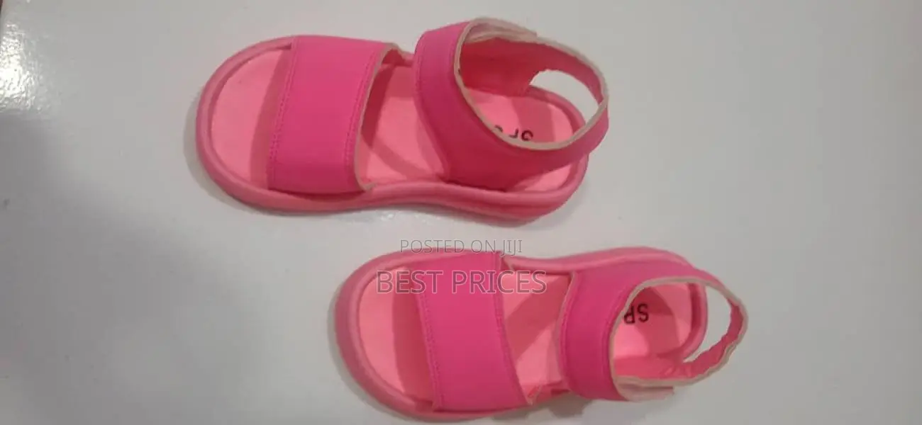 Kids Pink Velcro Sandals - OdS (Sizes 29-35)
