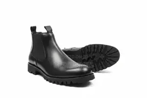 Men's Black Leather Chelsea Boots