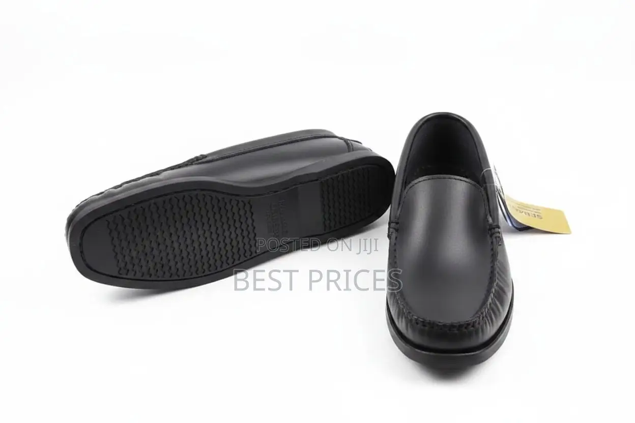 Men's Black Leather Loafer Shoes – Sebago