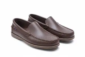 Men's Brown Leather Loafer Shoes