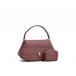 Chrisbella 2pc Shoulder Bag with Coin Purse – Dusty Rose