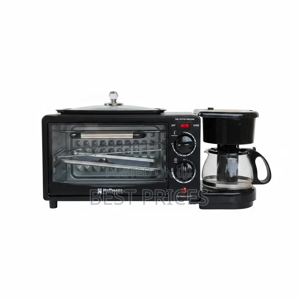Hoffmans HM-509 3-in-1 Breakfast Maker 1250W