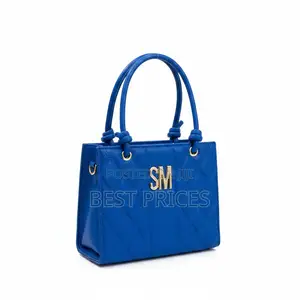 SM Quilted Tote Bag | 2-Piece Set (Small + Large) | Gold Logo