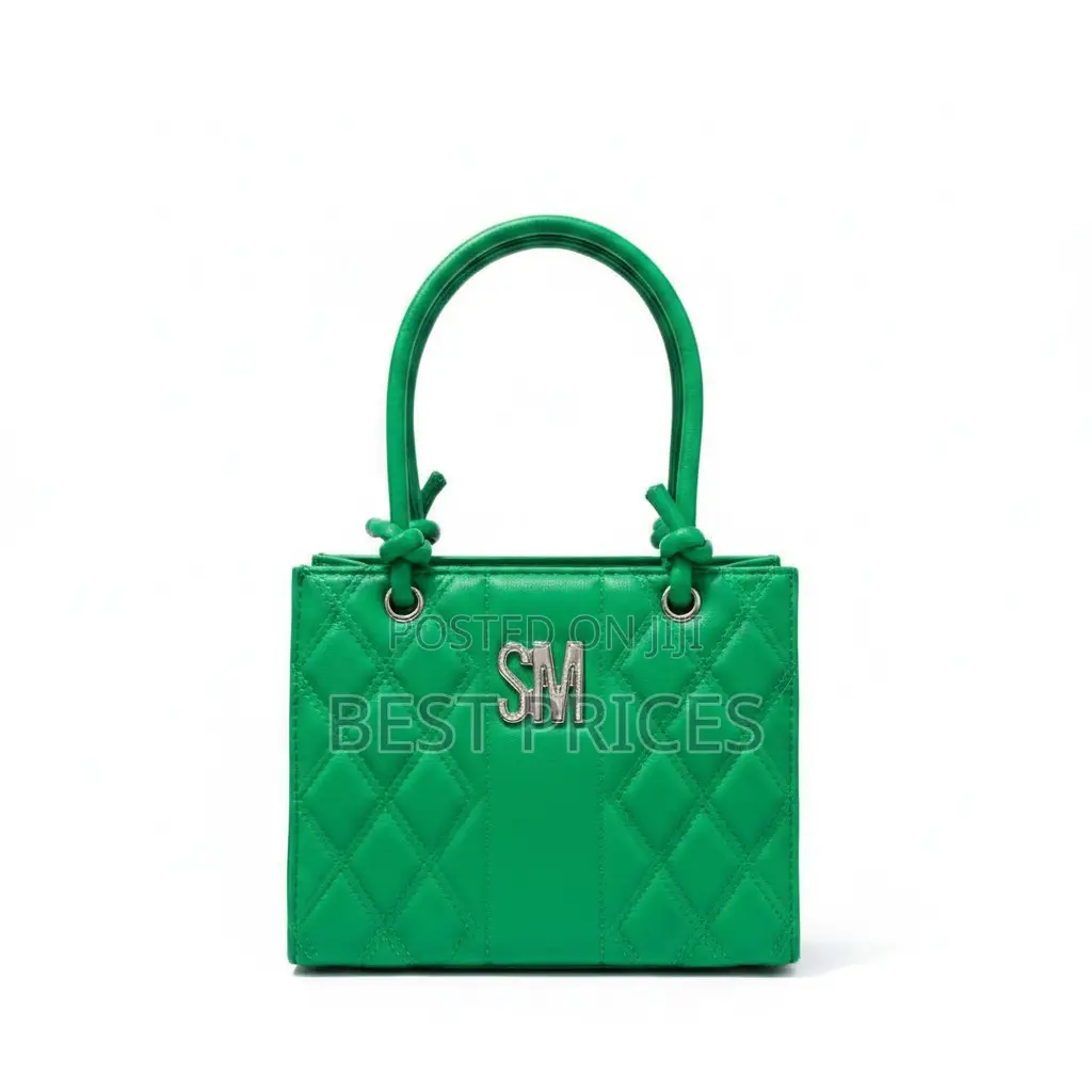 SM Quilted Tote Bag | 2-Piece Set (Small + Large) | Gold Logo