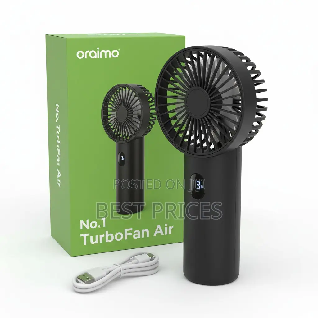 Oraimo TurboFan Air OHF-502A | 3600mAh | Digital LED Display