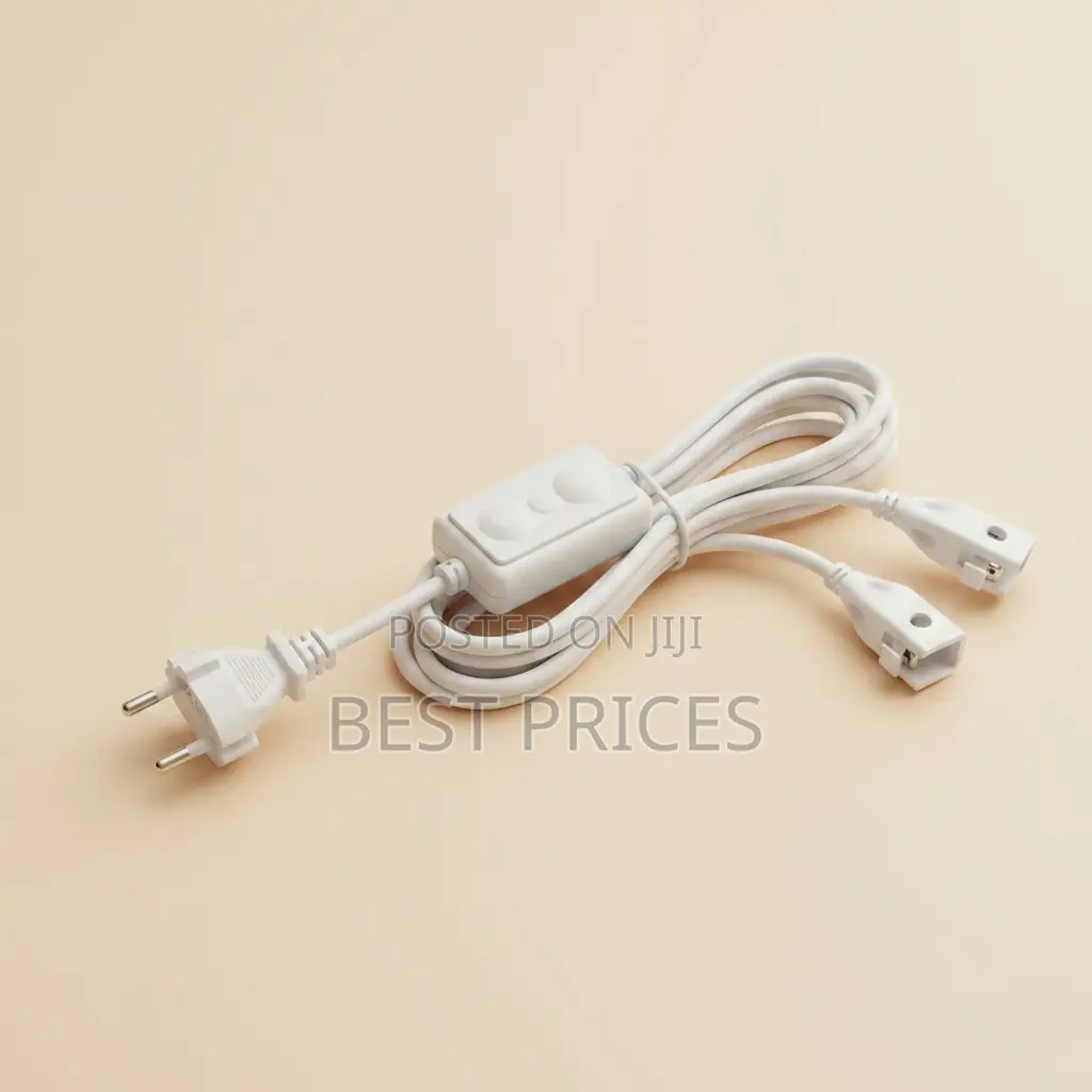 Smart Lamp Holder Adapter with Inline Dimmer & EU Plug - White
