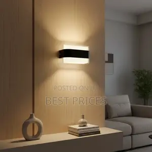 Modern Indoor Wall Light - Black & White Sconce