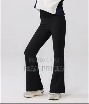 Girls Flared Pants High Waist 2024 Yoga Leggings Teenagers Stretch