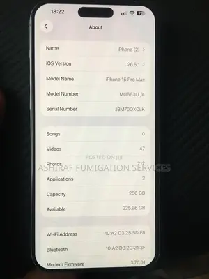 Apple iPhone 15 Pro Max 256 GB White