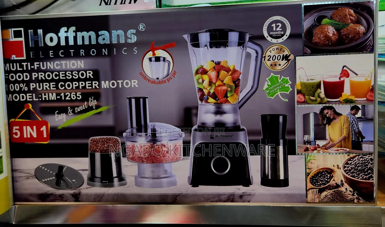 Electric Blender Hoffman.