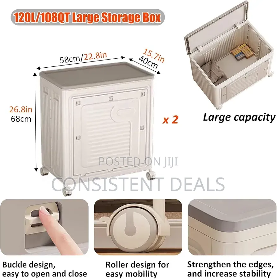 Foldable Stackable Clothing Storage Box