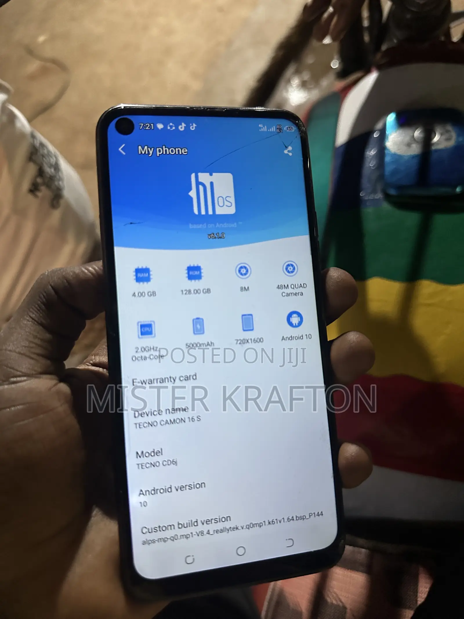 Tecno Camon 16S 128 GB Black