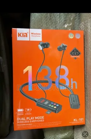 KIN KL-101 Dual Play Mode Wireless Neckband Earphones.