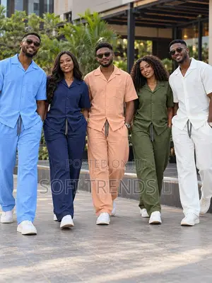 Unisex Linen Two Pieces