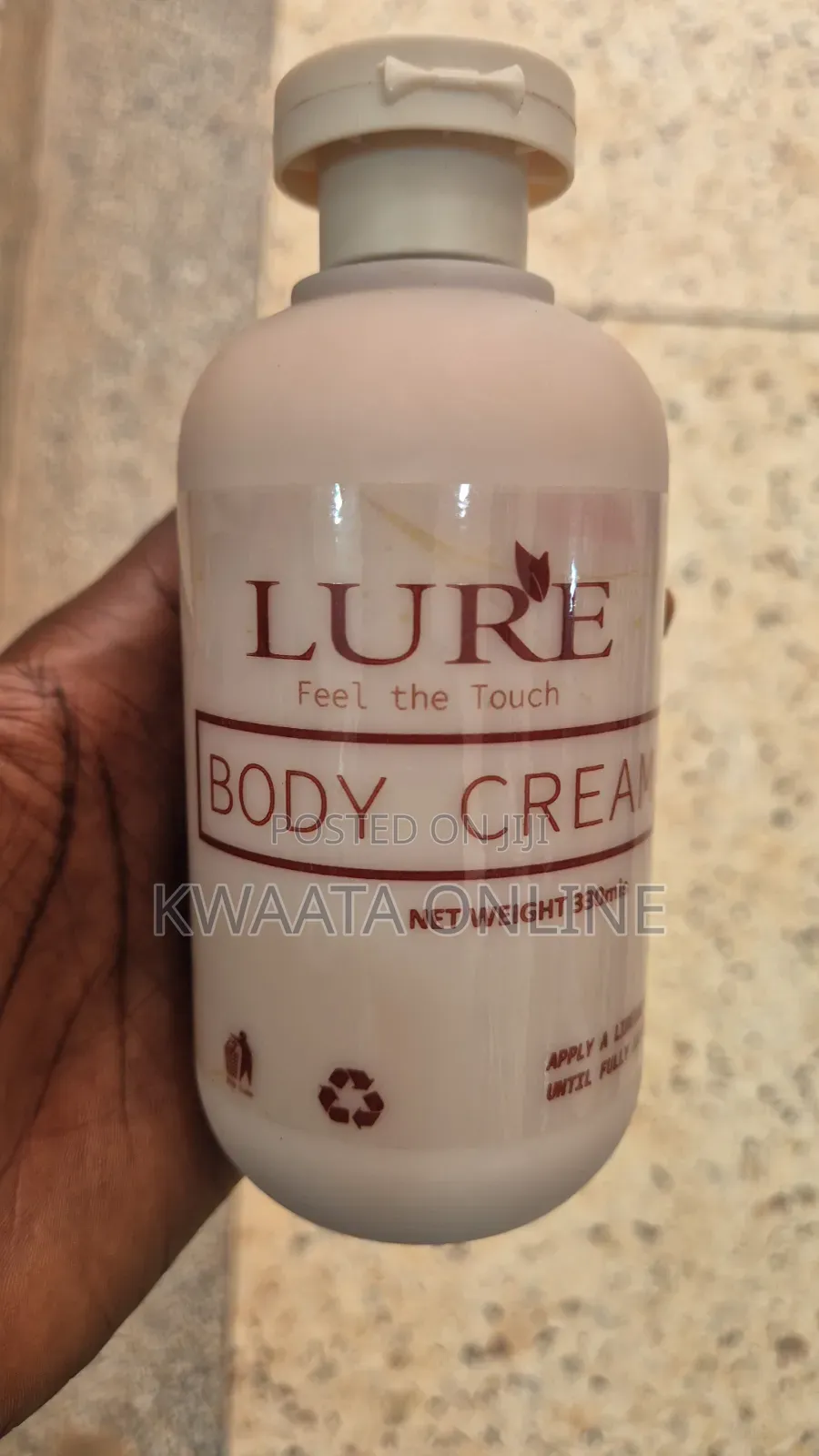 LURE Body Cream | Moisturizing & Skin Glowing Formula-330ml