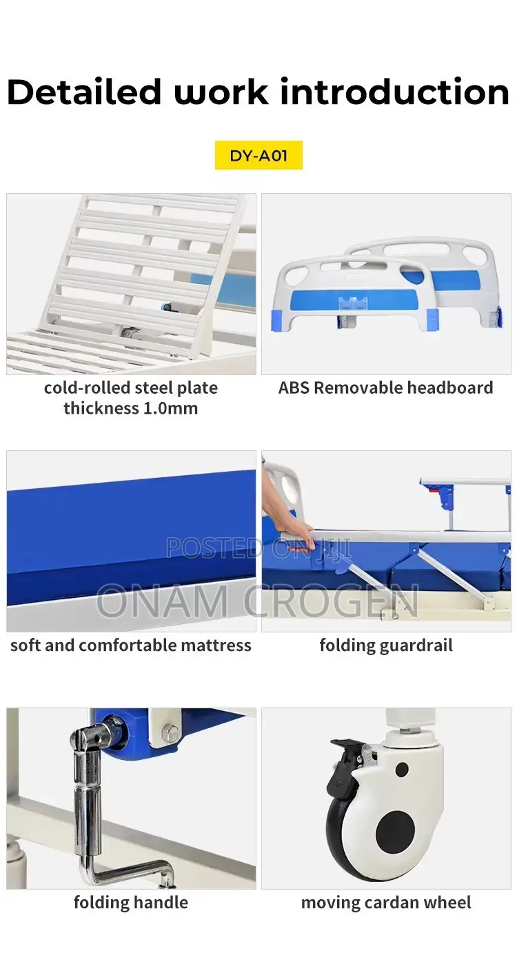 Single Crank Hospital Bed Vv10