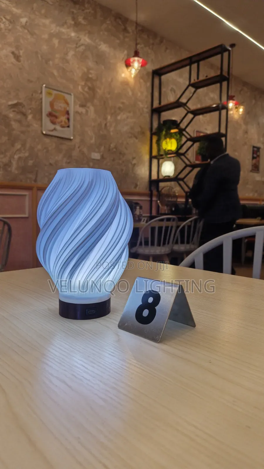 Table Light, Twisted Lamp