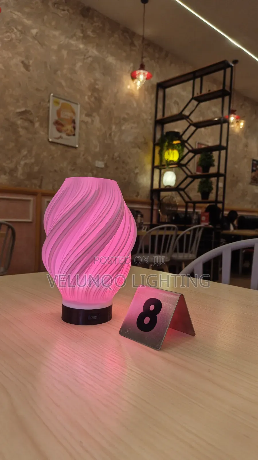 Table Light, Twisted Lamp
