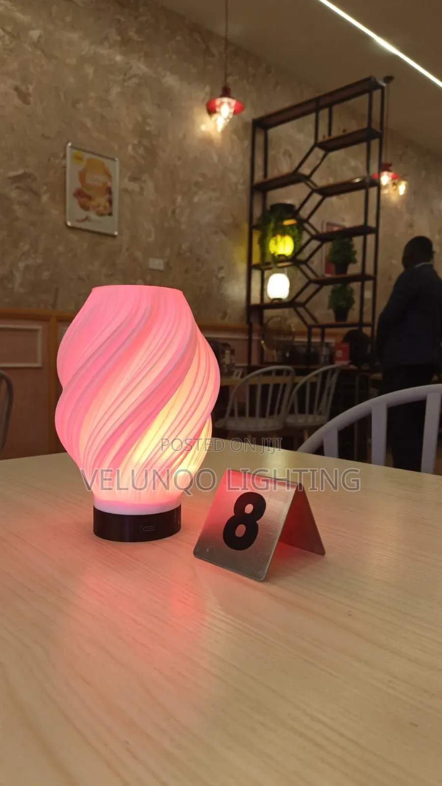Table Light, Twisted Lamp
