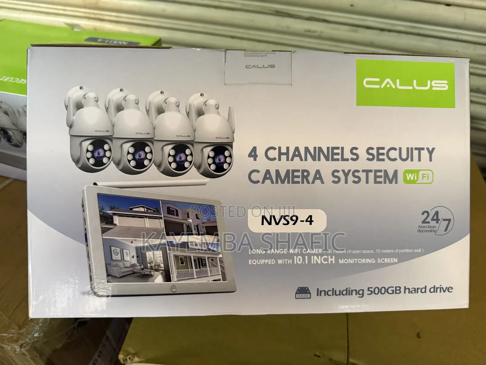 CALUS NVS9-4 4-Channel WiFi Security Camera System With 10" Monitor